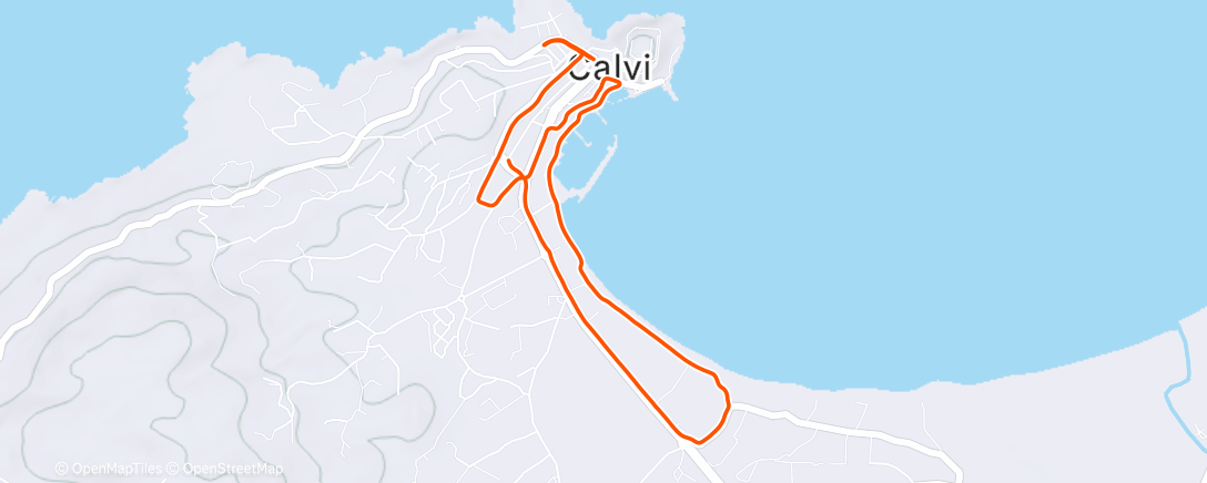 Map of the activity, Trail dans l'après-midi