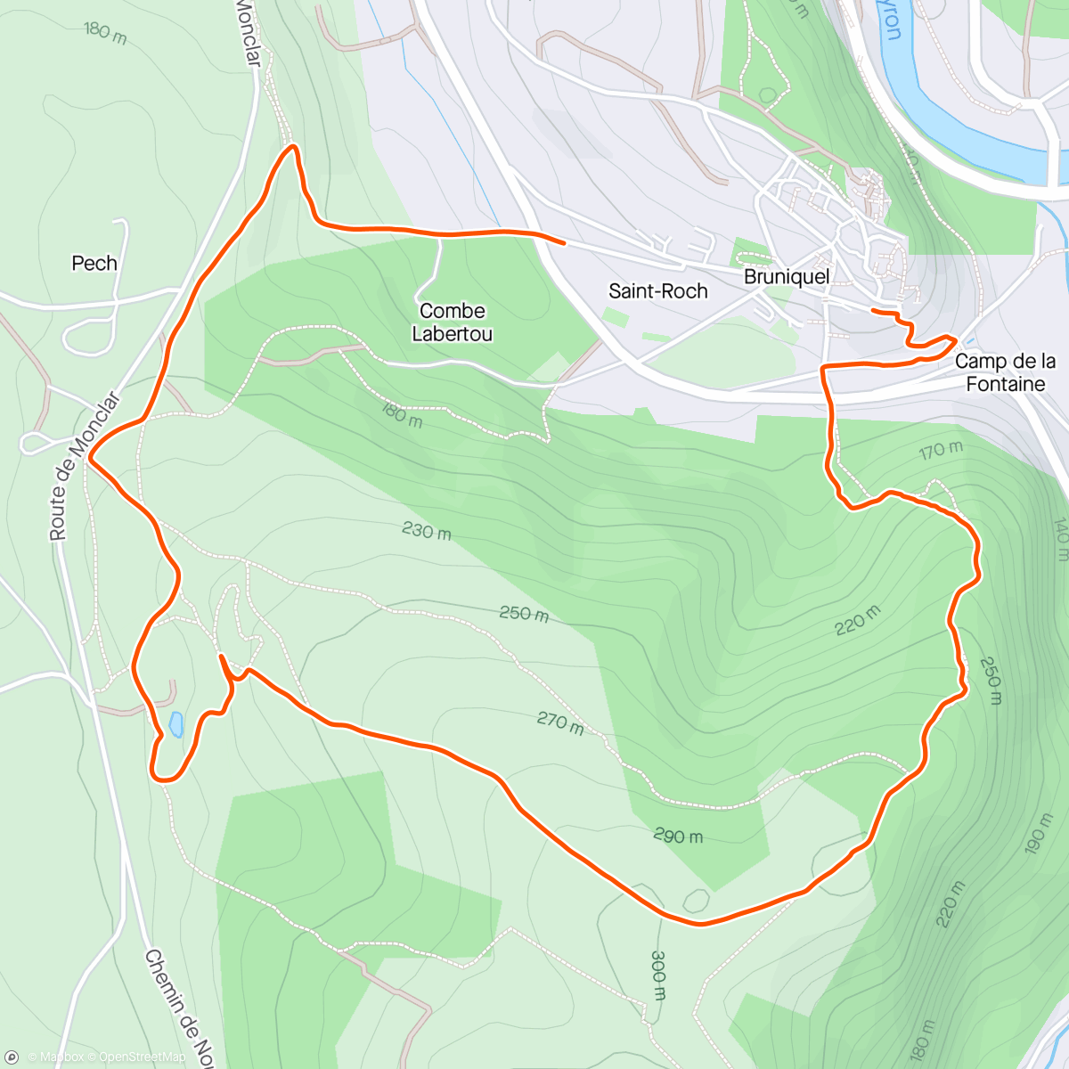 Map of the activity, Hike w/ Spring Challenge Girls 🌼⛰️