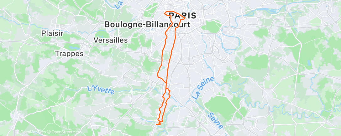 Map of the activity, Morning Mountain Bike Ride
