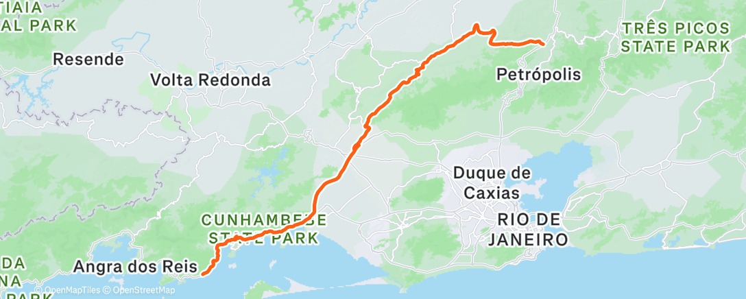 Map of the activity, Beach/Bitch Ride