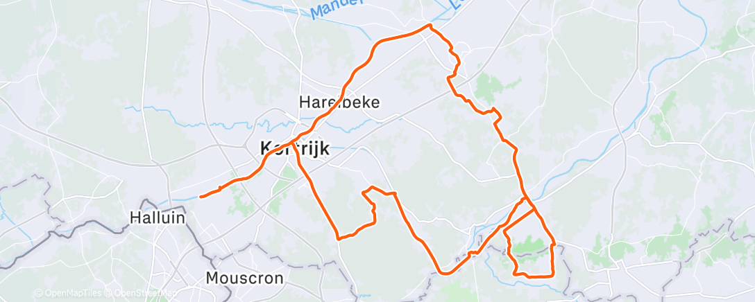 Карта физической активности (Afternoon Ride)