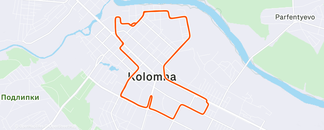 Карта физической активности (Утренний забег)