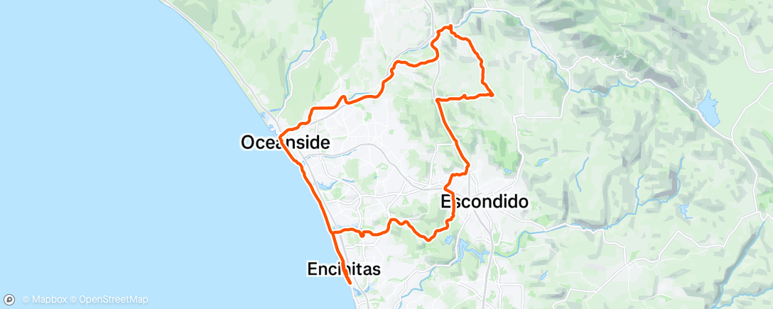 Map of the activity, Morning Ride