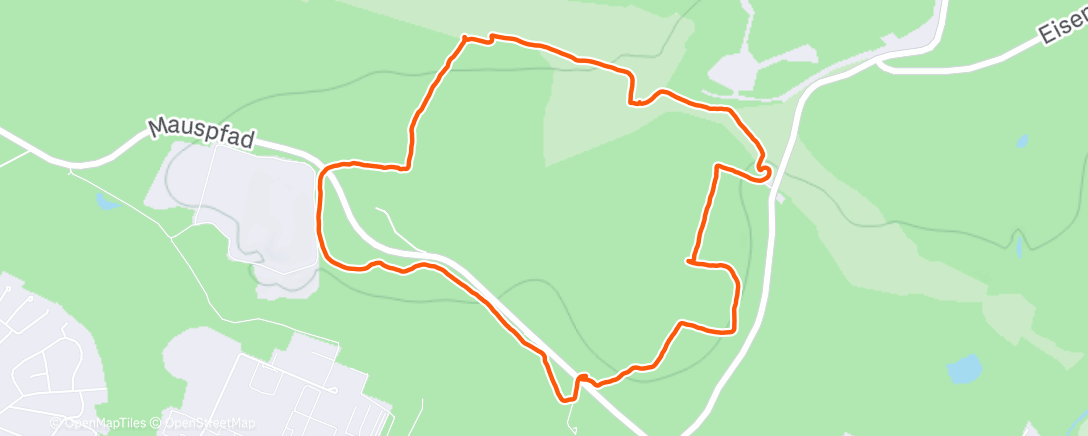 Карта физической активности (Wahner Heide)