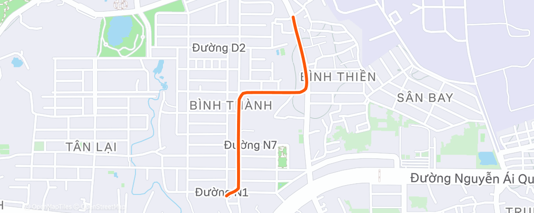 Map of the activity, Morning Ride