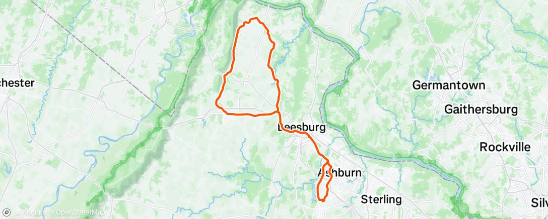 Map of the activity, Morning Ride