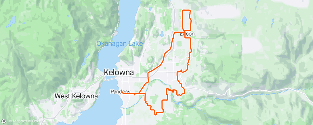 Map of the activity, Volant/Athena group ride