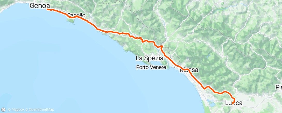 Map of the activity, Giro - Stage 5