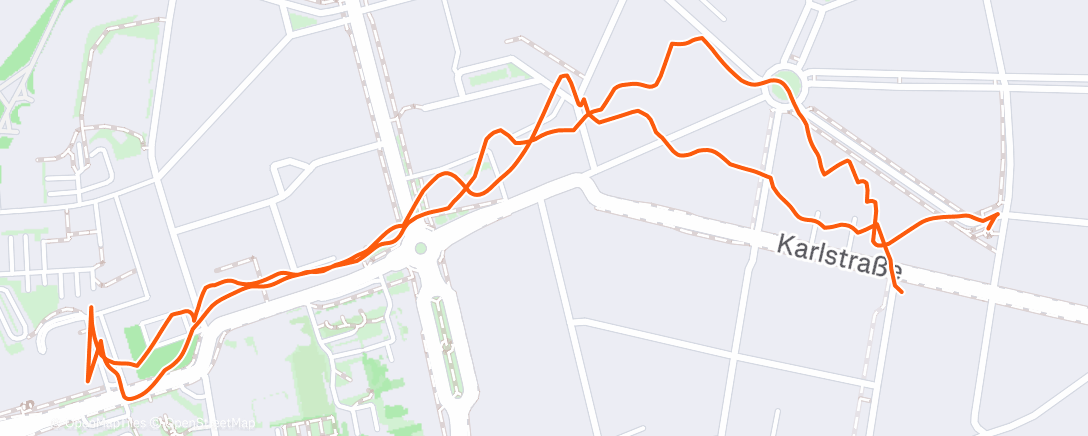 Map of the activity, Spaziergang am Nachmittag