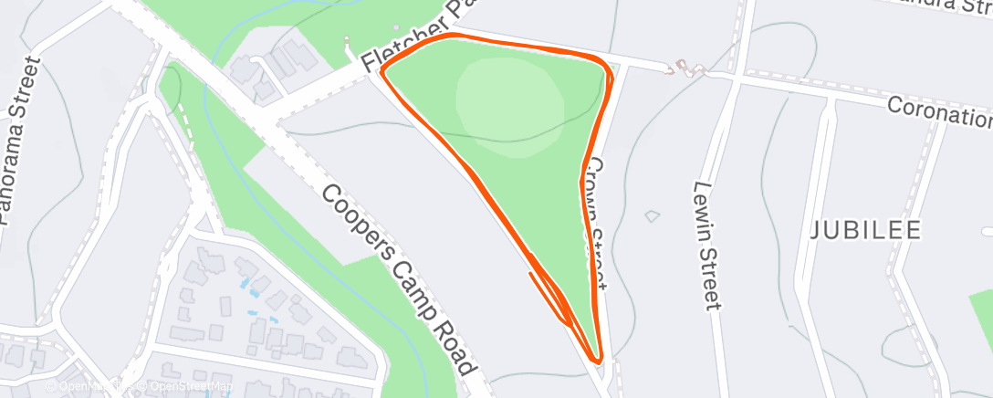 Map of the activity, Evening Walk