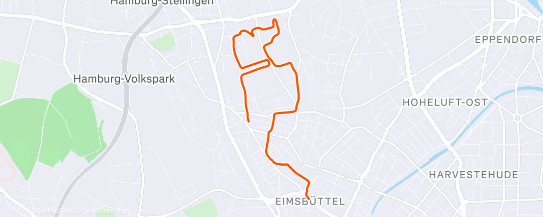 Map of the activity, GA Run