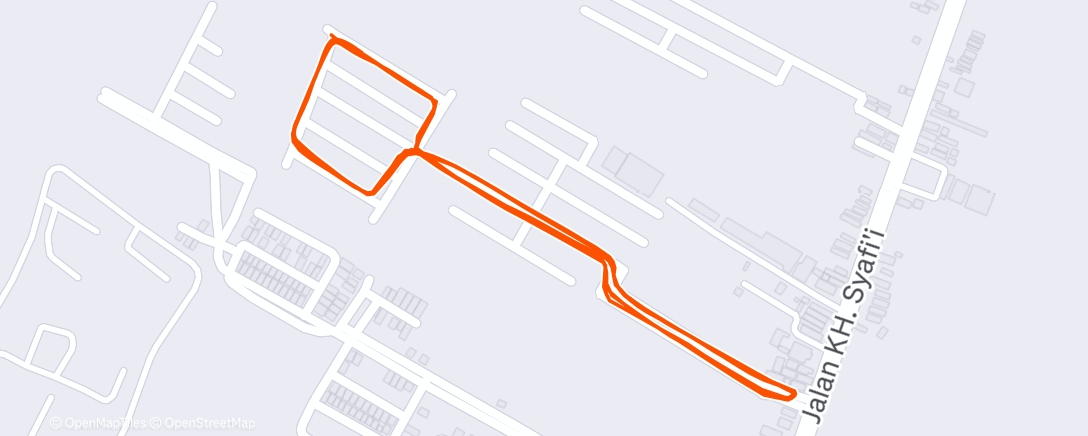 Map of the activity, Morning Run