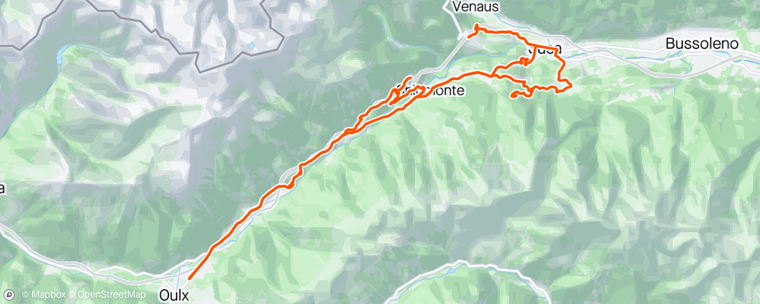 Map of the activity, Post nevicata