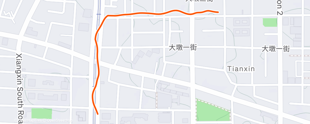 Map of the activity, Morning Walk