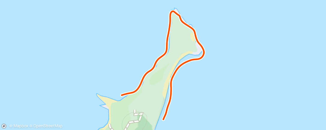 Map of the activity, Île Hermitage 🏝️