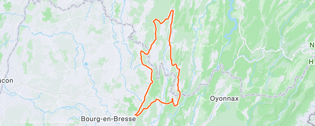 Karte der Aktivität „Gravel dans l'après-midi”