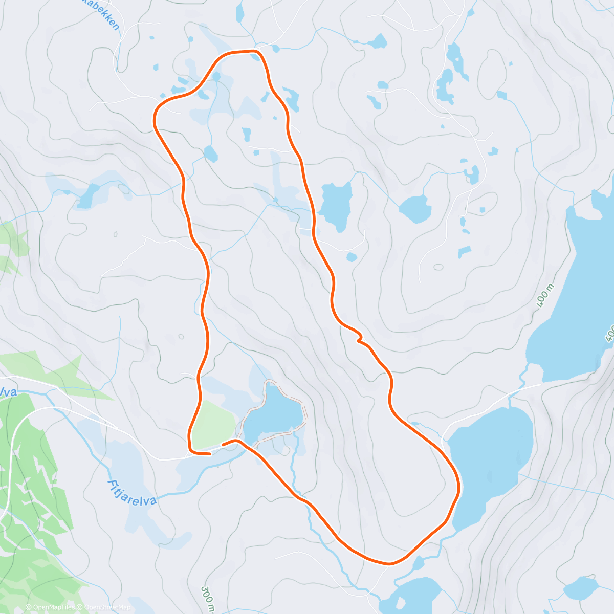 Map of the activity, Lunch Walk