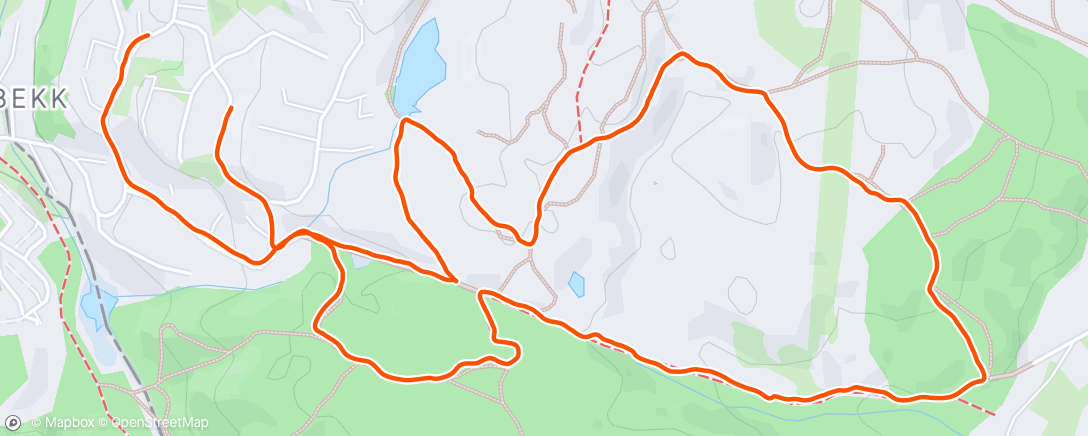 Mapa de la actividad (Morning Trail Run)