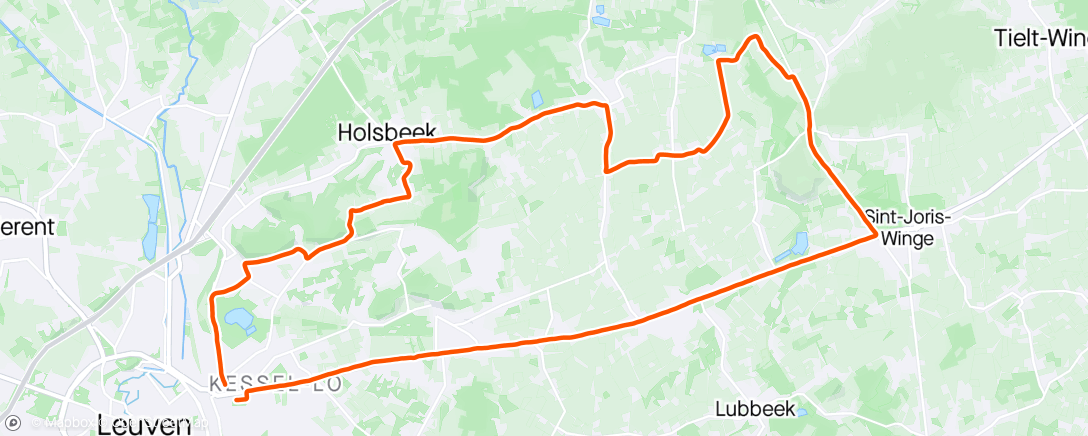 Map of the activity, Lunch ride op zonne-energie
