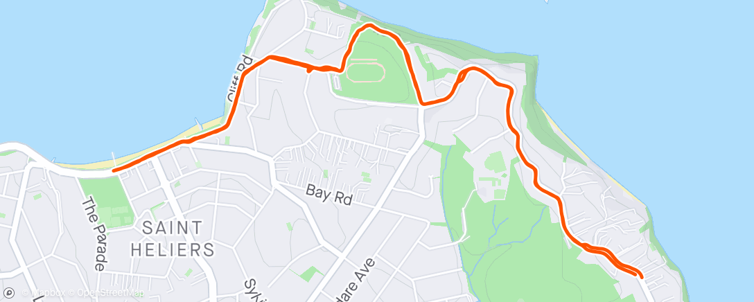 Mapa da atividade, Lunch Run