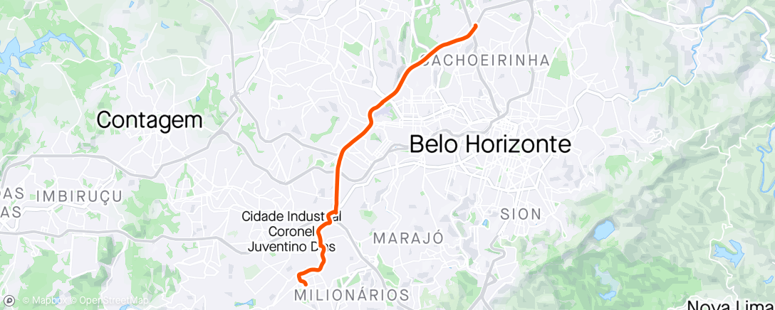 Map of the activity, Deslocamento via shopping