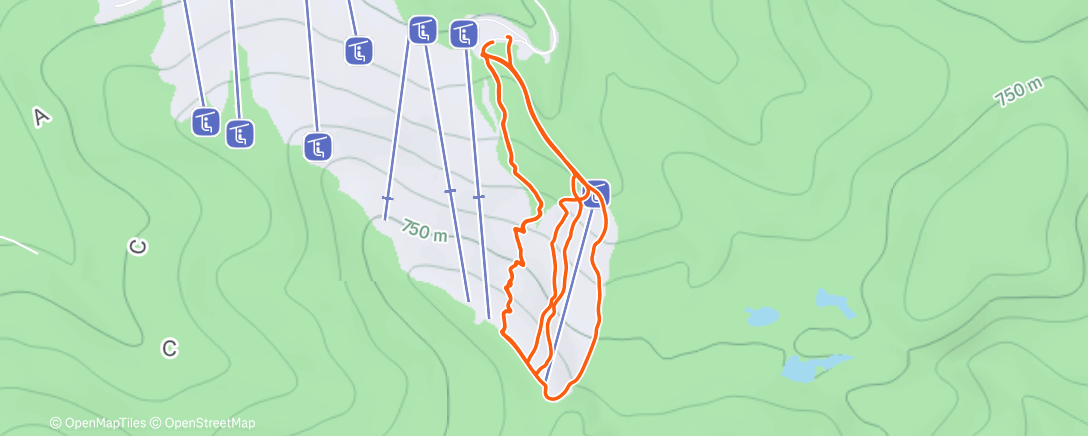 Map of the activity, With the crew