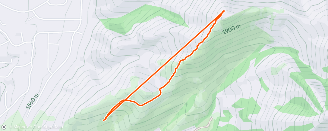 Map of the activity, Evening Hike