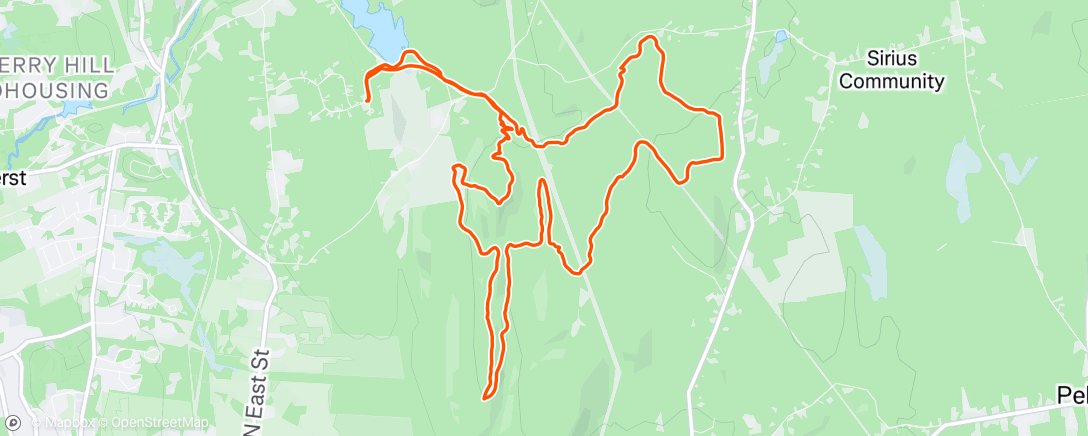 Map of the activity, These mornings, just lovely.  W G dog and Dee.  Perfect, beautiful conditions.