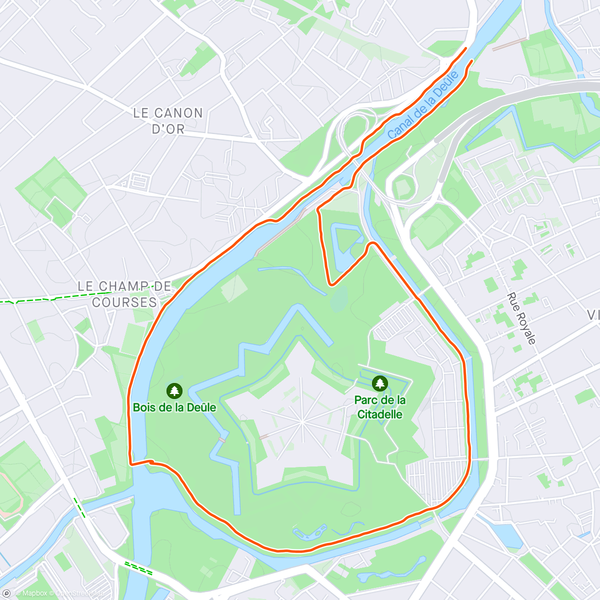 Map of the activity, Footing avec Junior 🥶💨