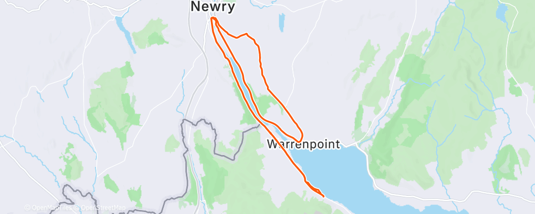 Map of the activity, Lunch Ride