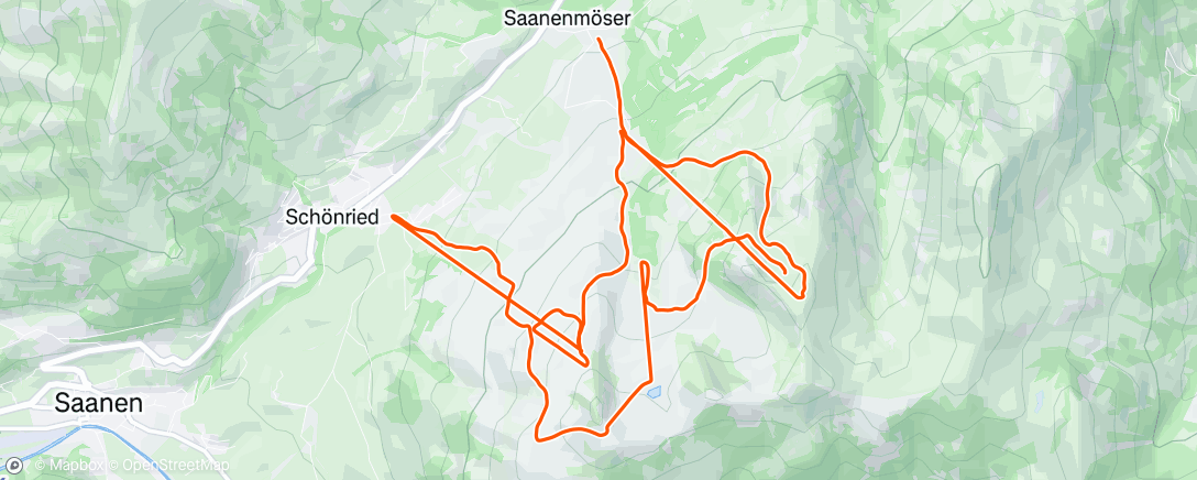 Map of the activity, Afternoon Alpine Ski