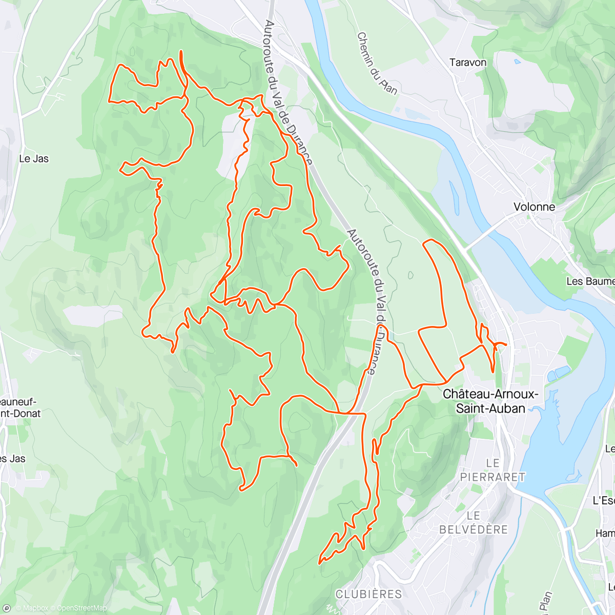 Mapa da atividade, Sortie en vélo électrique le matin