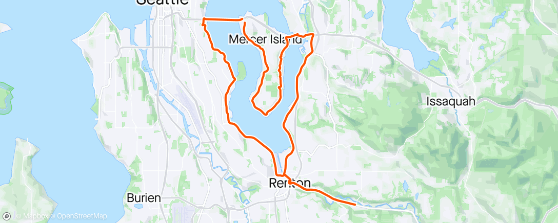 Map of the activity, Seattle Triathlon Group - Double SMILES++