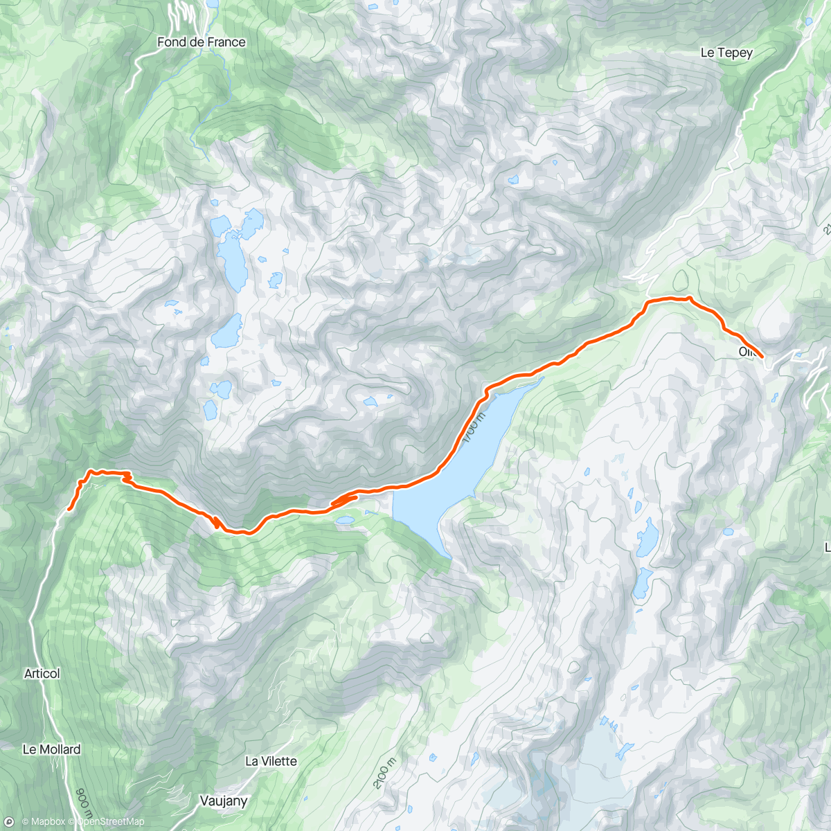 活动地图，ROUVY - GFNY Alpes Vaujany | Col de la Croix de Fer | France
