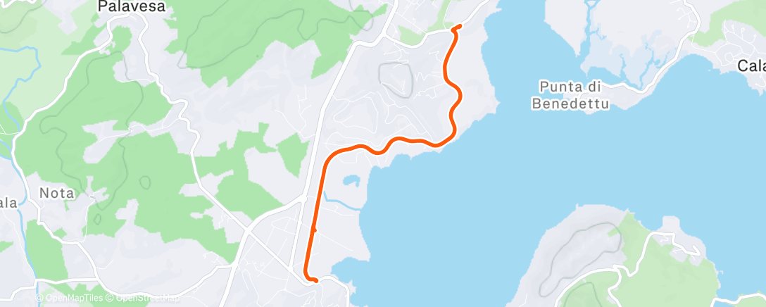 Map of the activity, Petite sortie le long des golfes clairs...