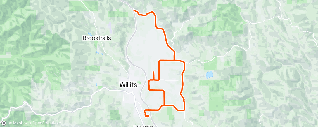 Map of the activity, It Took Almost a Week, by I Rode My Age.