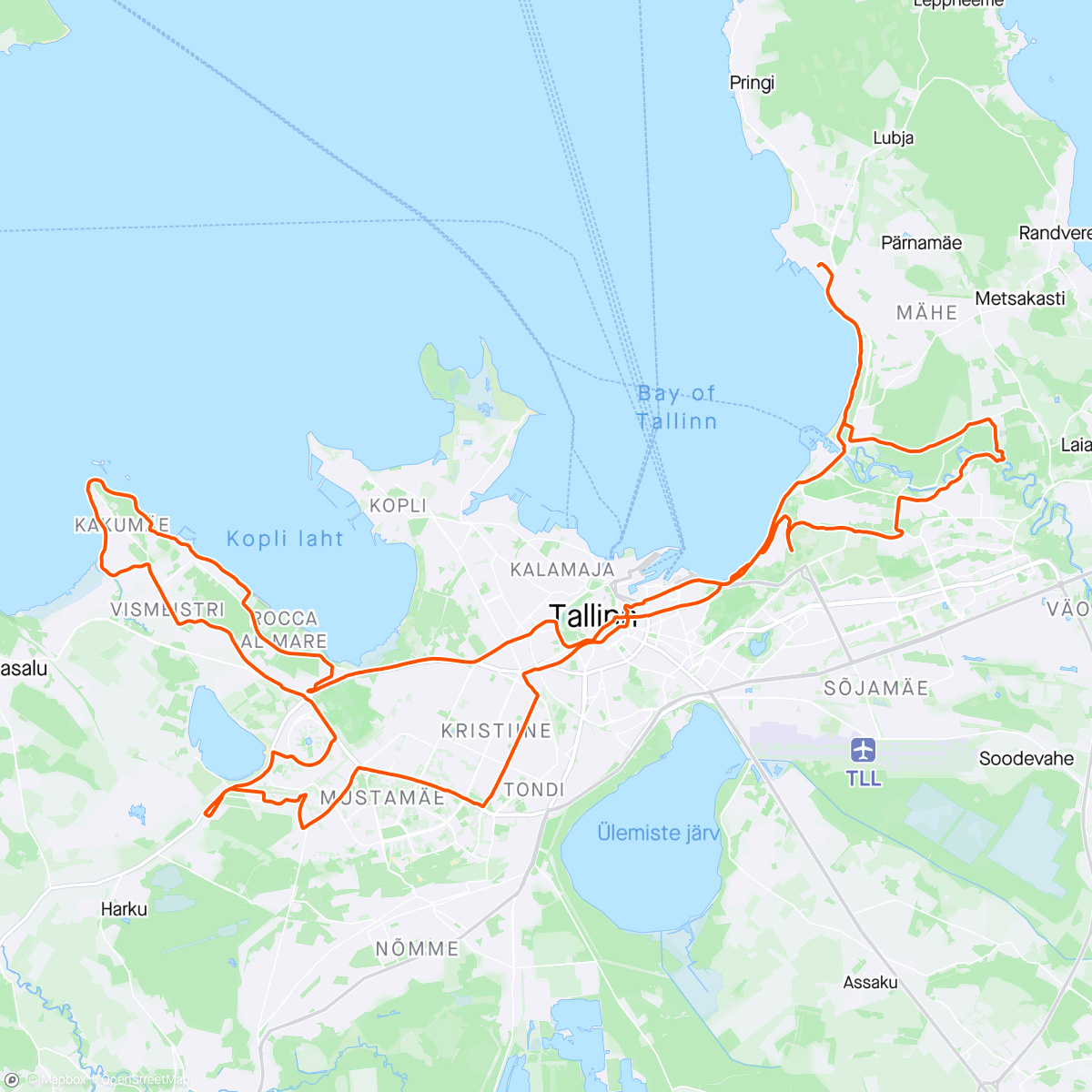 Map of the activity, Väike tripp