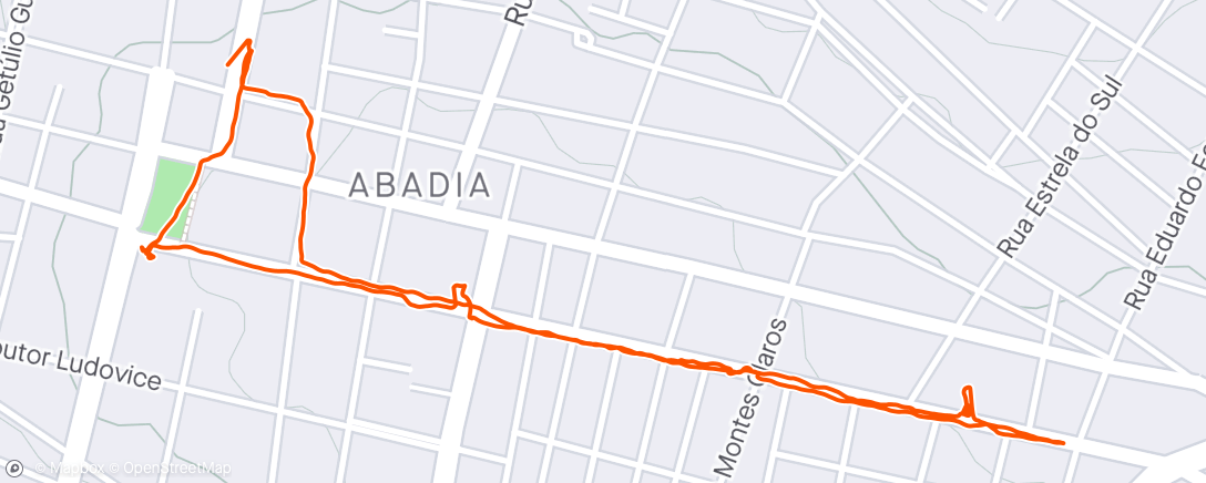 Map of the activity, Andando na feira