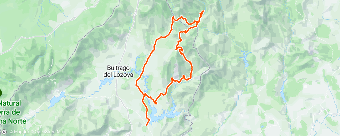 Map of the activity, Sierra Pobre