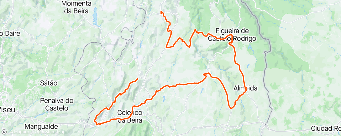 Map of the activity, GP Beiras serra d’estrela