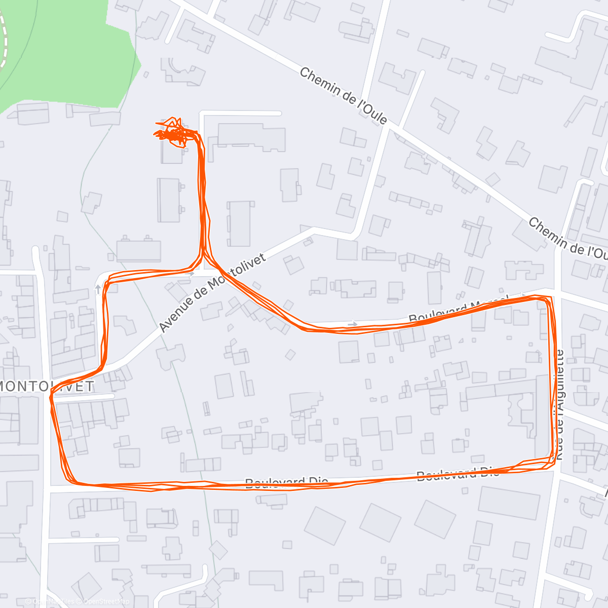 Map of the activity, Hyrox