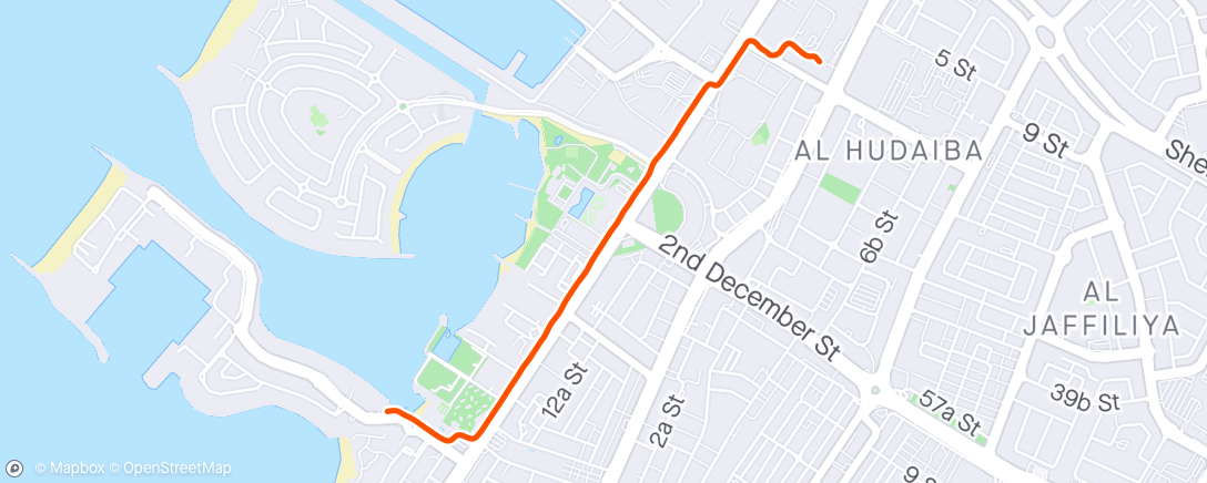 Map of the activity, Evening Walk i 32 varme 🌜