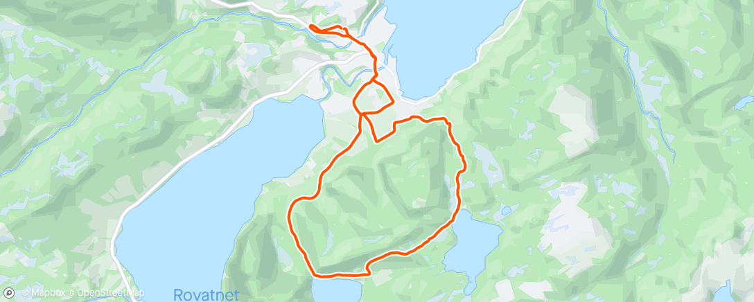 Map of the activity, Fjellrunde med Morten