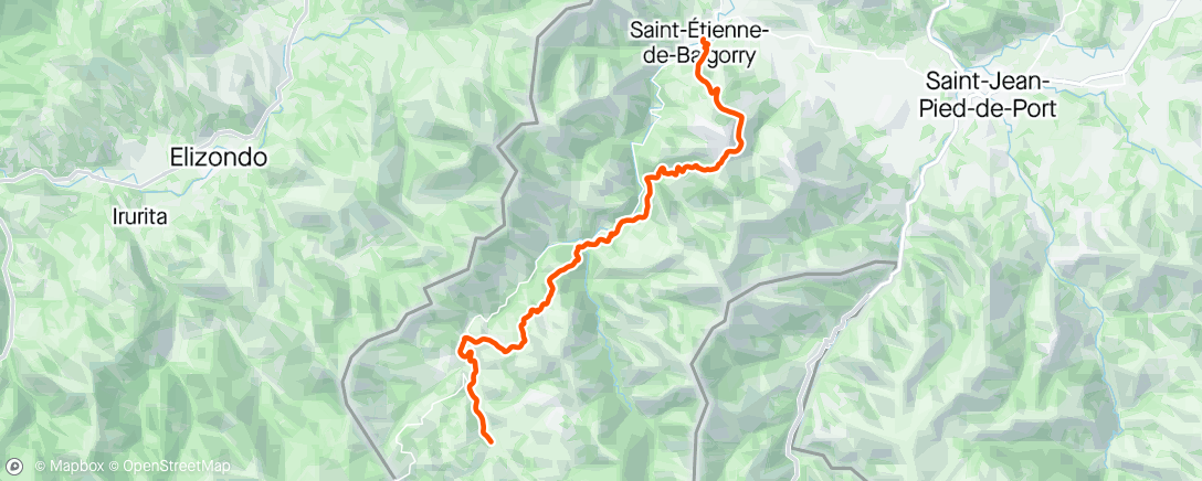 Map of the activity, Euskal trail 2iem  épisode