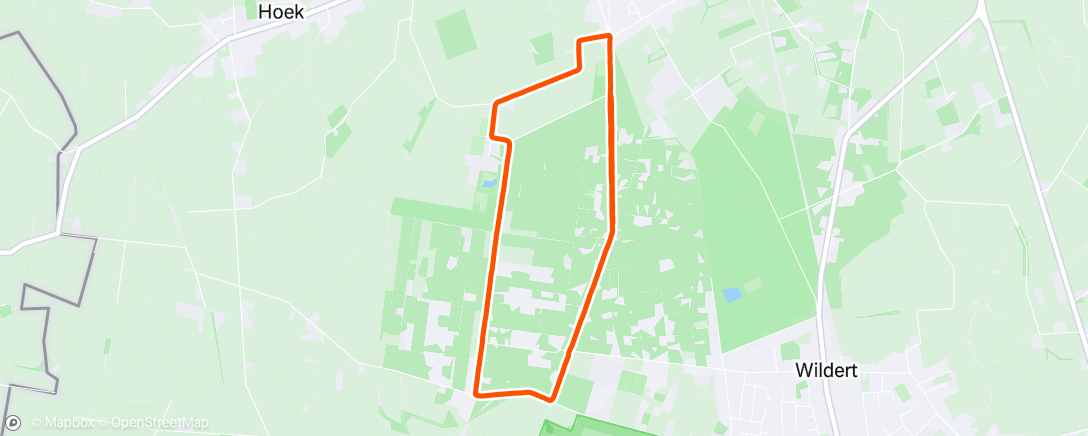 Map of the activity, Tempo blokken 500 meter