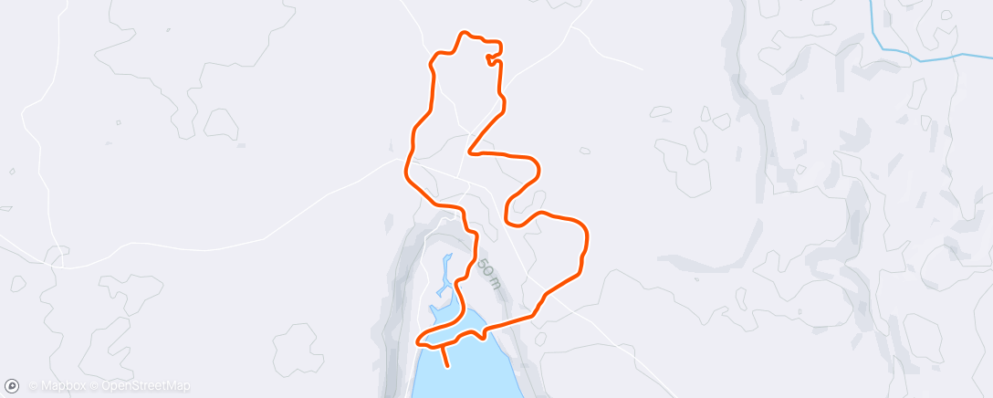 Map of the activity, Zwift - Group Ride: Ascenders Team - Slow Paulie Ride (D) on Electric Loop in Makuri Islands