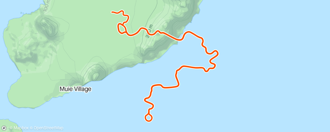 Map of the activity, Zwift - 4 x schodki in Watopia