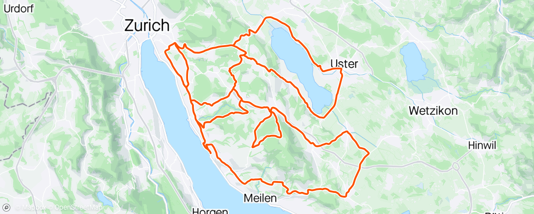 Map of the activity, Züri Velo Cup - Open Ride South