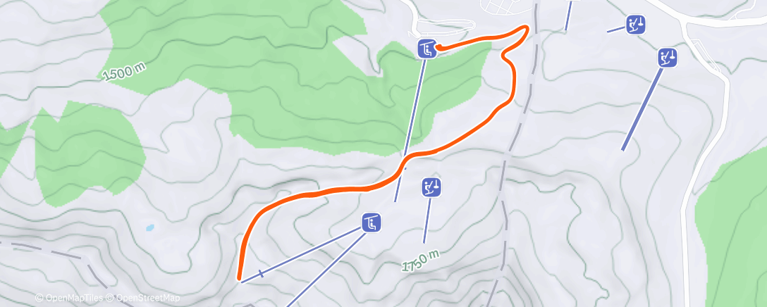 Map of the activity, Esquí de montaña PTEMA Fempa