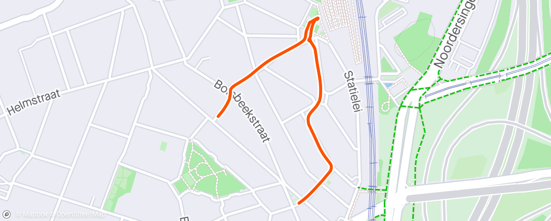 「Middagloop」活動的地圖